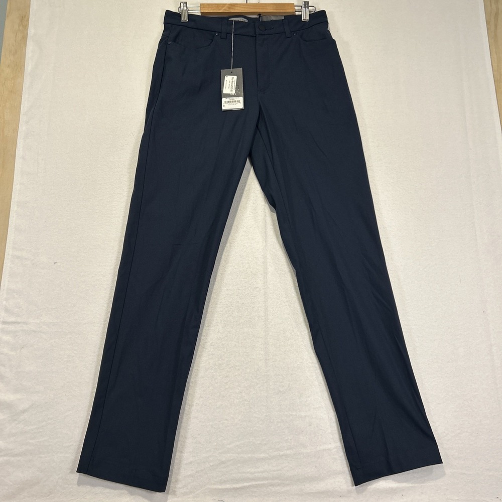 VRST Limitless Men's Athletic Fit 5 Pocket Pants 30x34 Blue Commuter Stretch